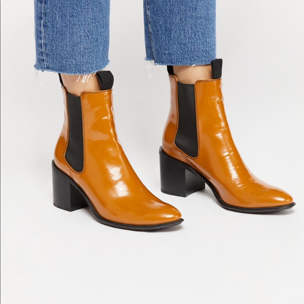 Fp X Farylrobin Vegan Midtwon Heel Boot Size 7 - image 4